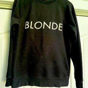 Blonde crew neck sweatshirt